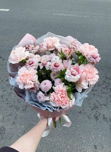 Сборный букет «Летний розовый закат» от интернет-магазина цветов в Костроме